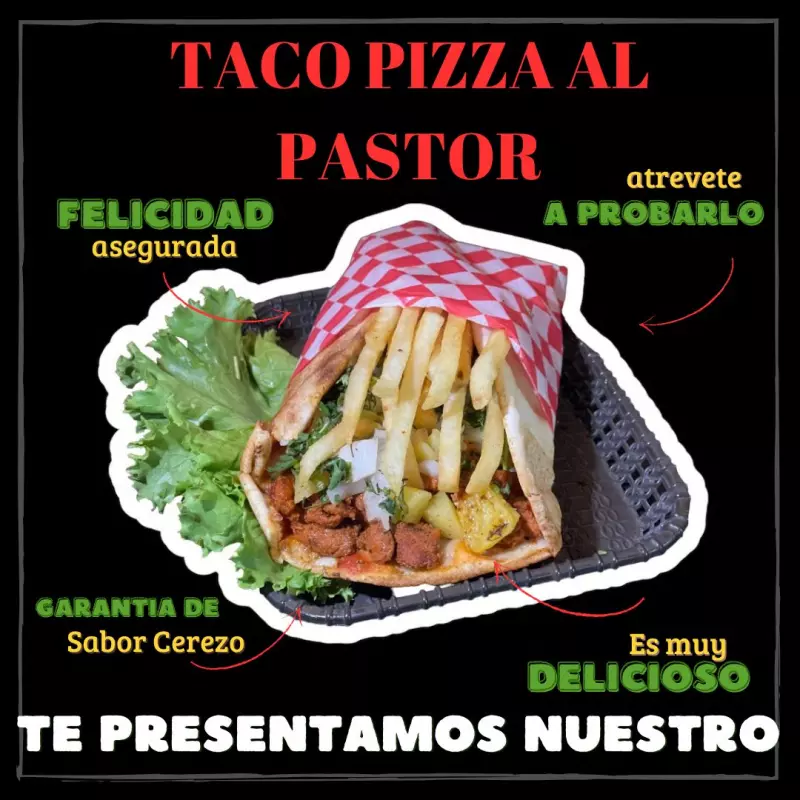 TACO PIZZA AL PASTOR