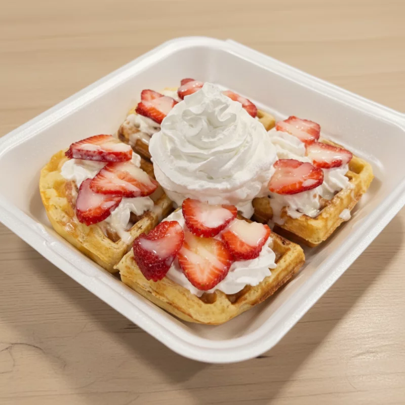Waffle con Fruta