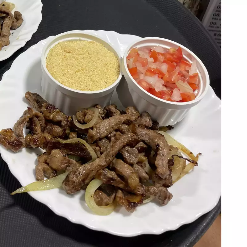 Contra filé no prato