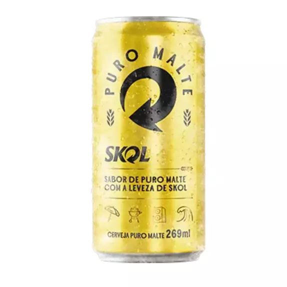 Cerveja Skol Puro Malte 269ml