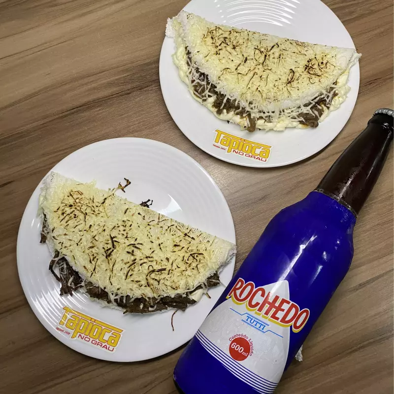 2• tapiocas Costela + Cajuína Roched