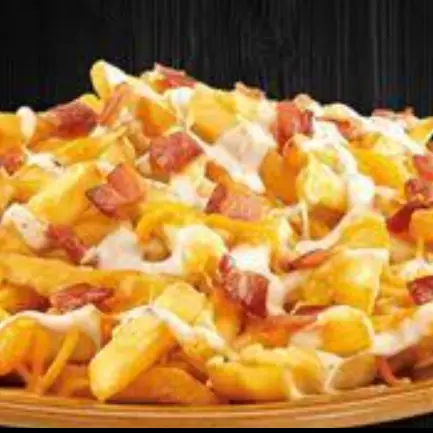 batata com queijo e  bacon