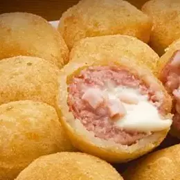 Mini Risolis de Presunto e Queijo - 1kg