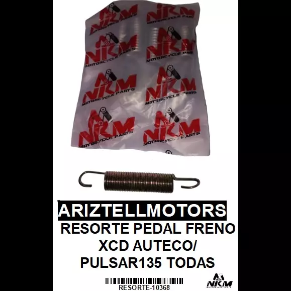 RESORTE PEDAL FRENO XCD/PULSAR 135