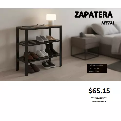 ZAPATERA METAL