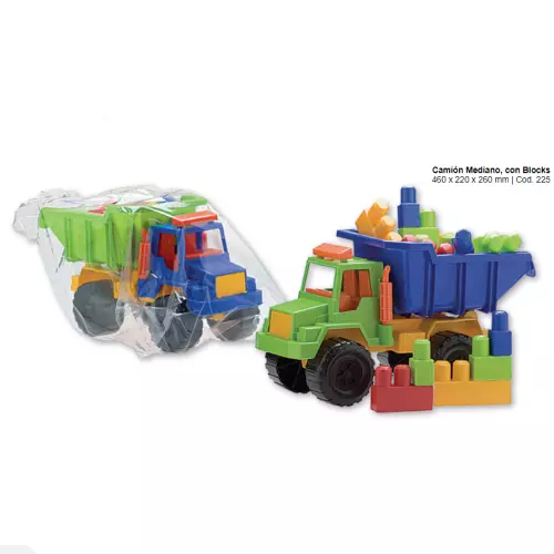 Camion mediano 25cm x 21cm+15 bloks
