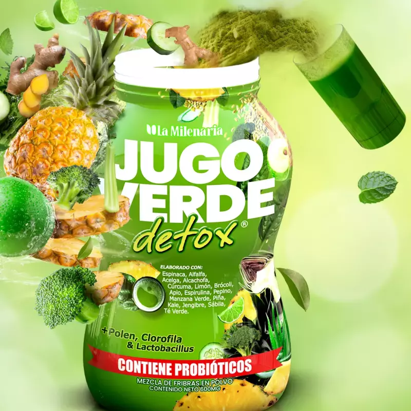 JUGO VERDE DETOX 600G
