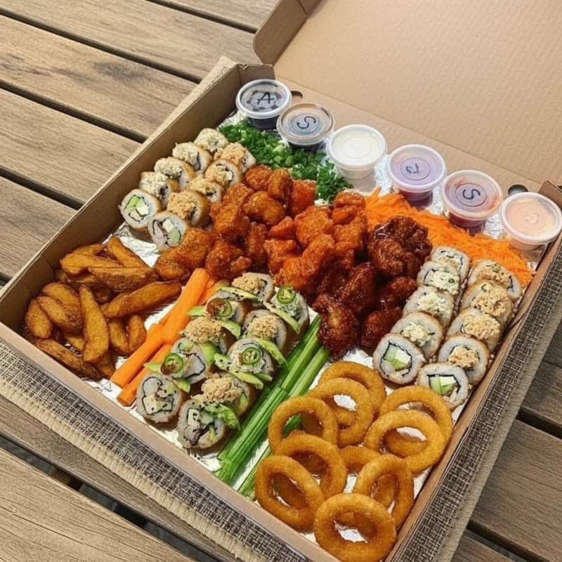 CAJA SUSHI WINGS FAMILIAR