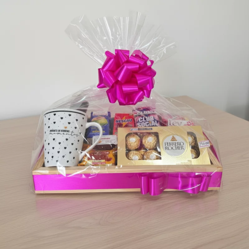 Bandeja café da manhã com balão