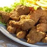 Coração de frango empanado