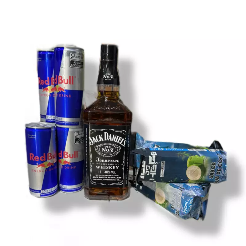 COMBO JACK DANIELS + GELO +RED BULL