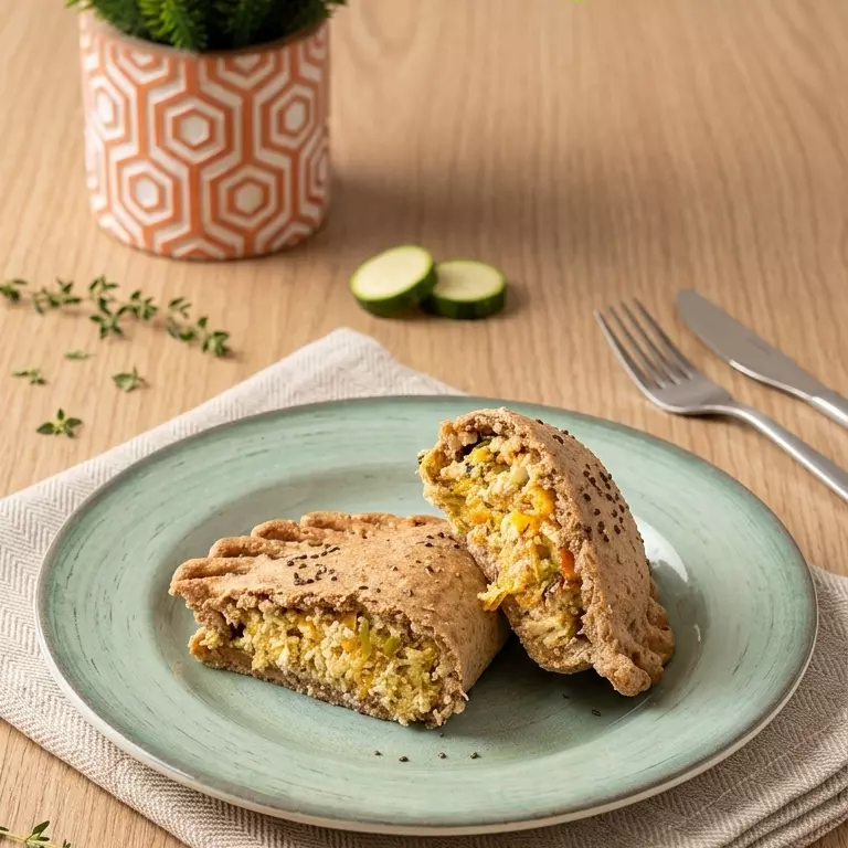 Pastel de Camarão com Abobrinha