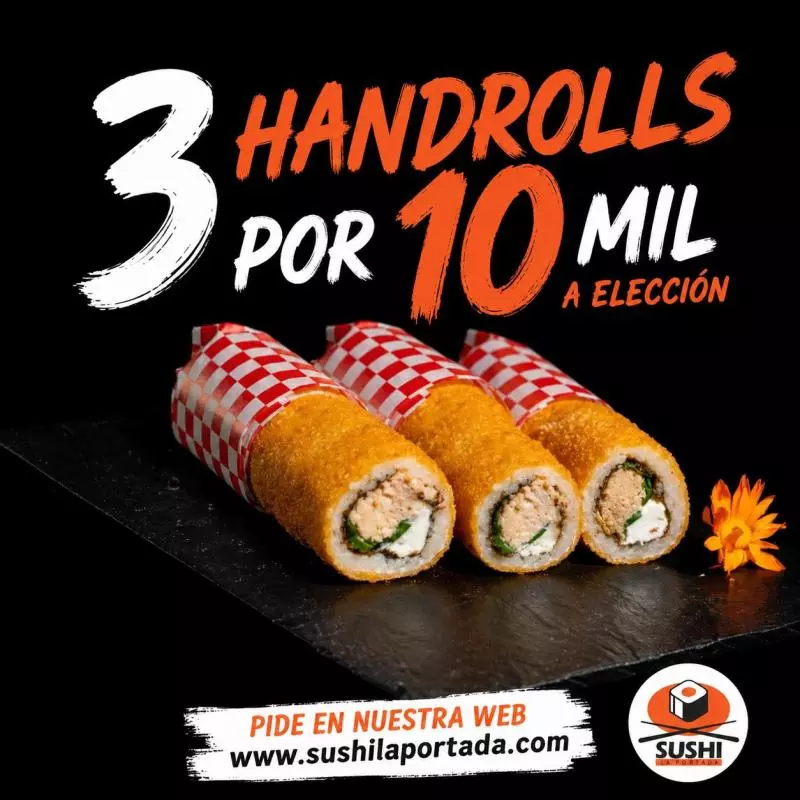 3 Handrolls a elección