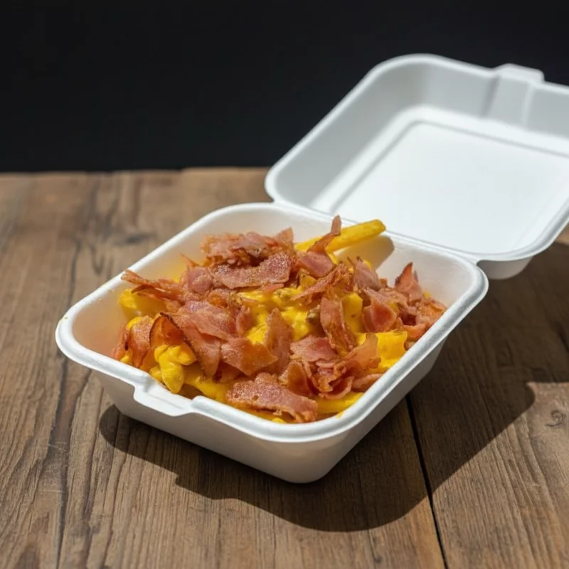 Batata com cheddar e bacon
