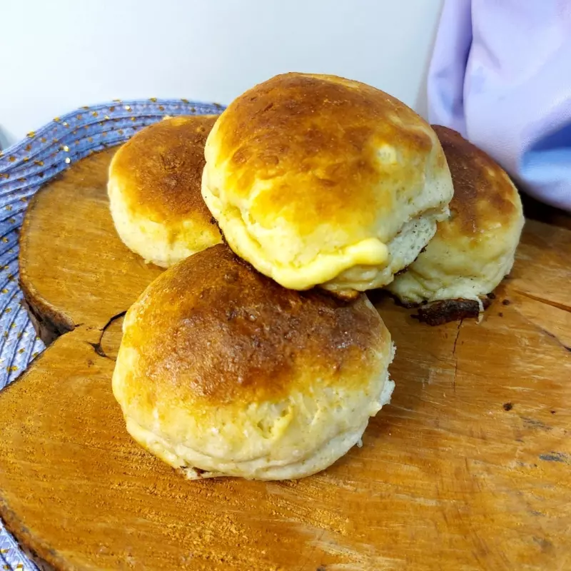 Pão de batata c/queijo vegano 2 un