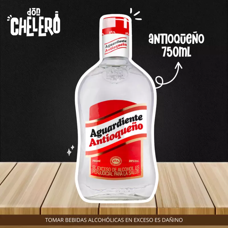 AGUARDIENTE ANTIOQUEÑO ROJOX750 ML