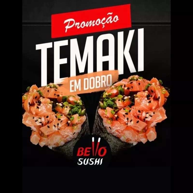 Temaki em dobro