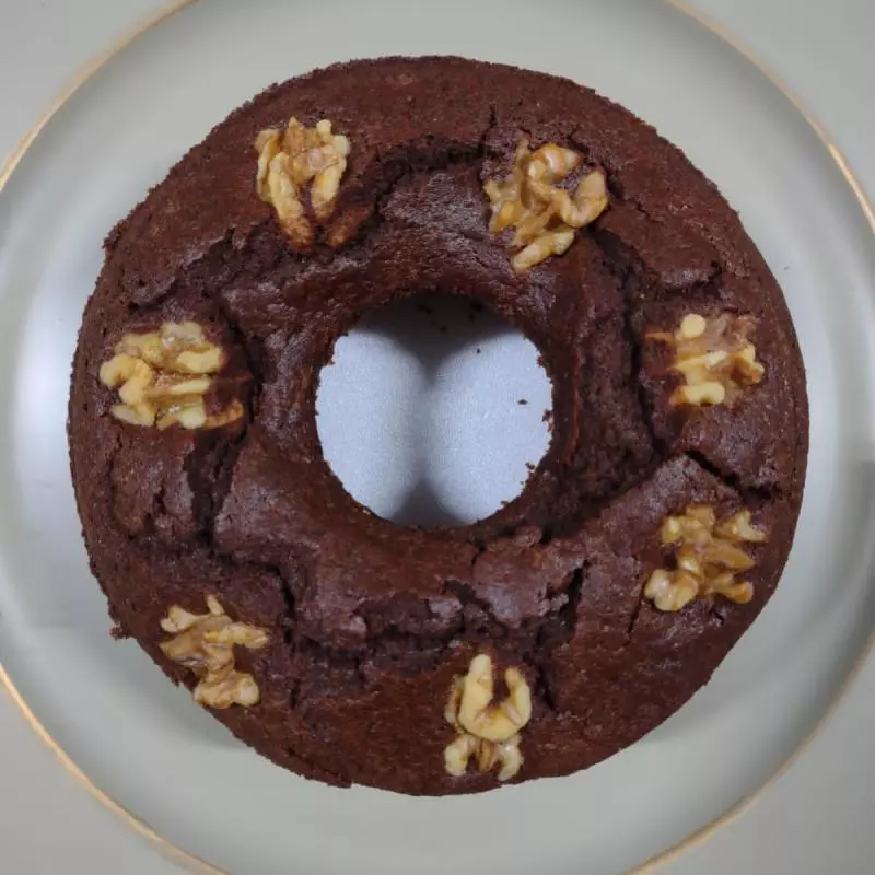 Bolo Red Vegano Cacau c/ Nozes 15cm