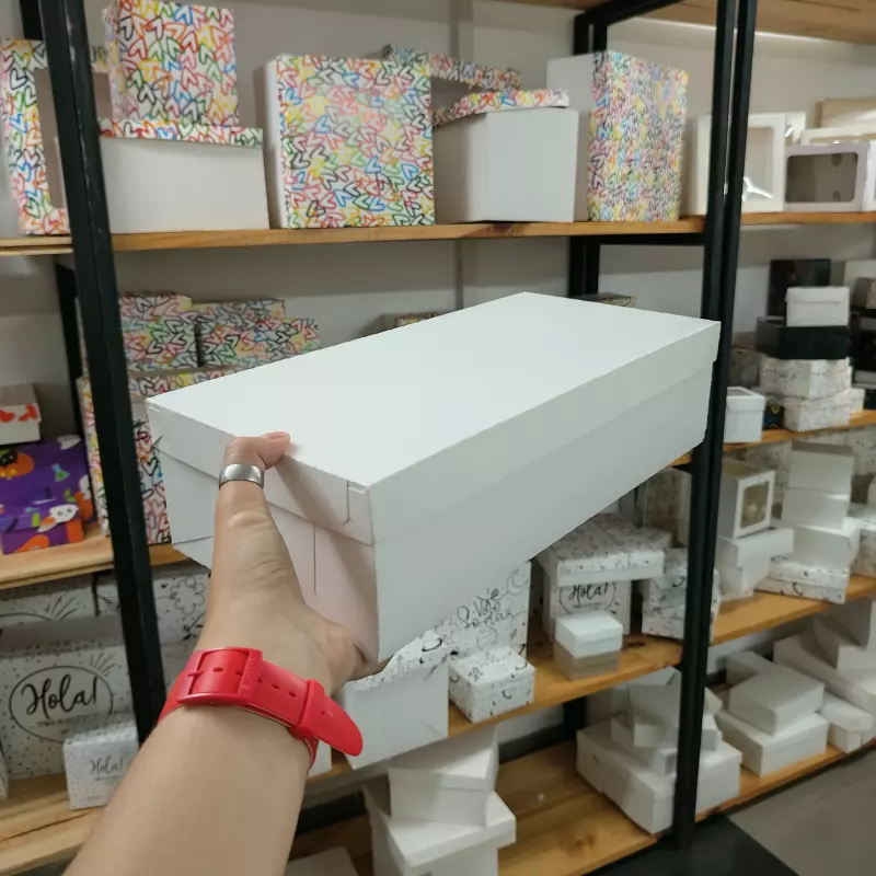 Caja (38x18x10) Blanca Unicolor