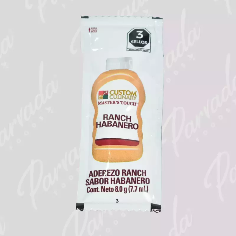 Sobres Ranch Habanero Caja con 204Pz