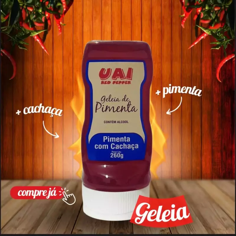 Geleia de Pimenta com Cachaça 260g