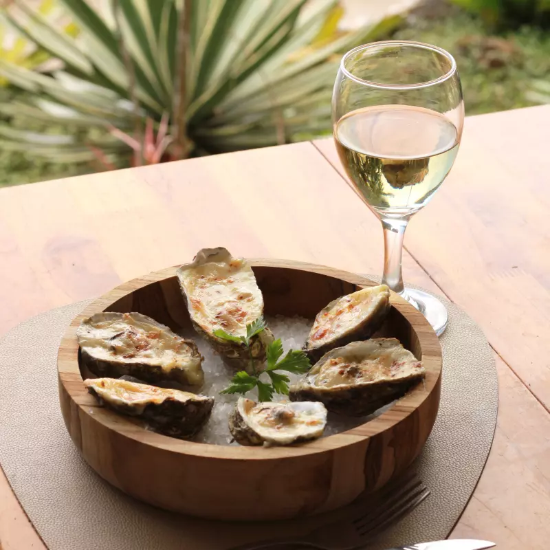 Ostras gratinadas (6 unidades)