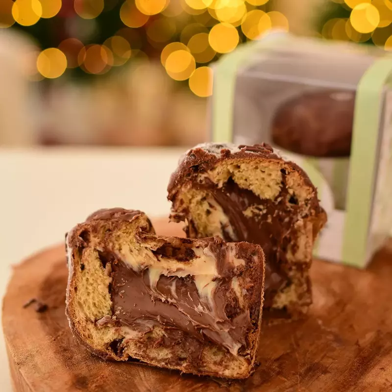 Mini Chocotone Ninho com Nutella