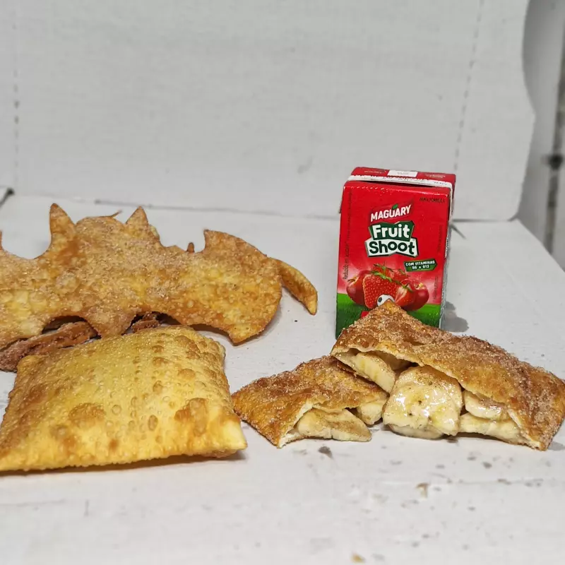 Pastel NAPOLITANO + Doce + Suco