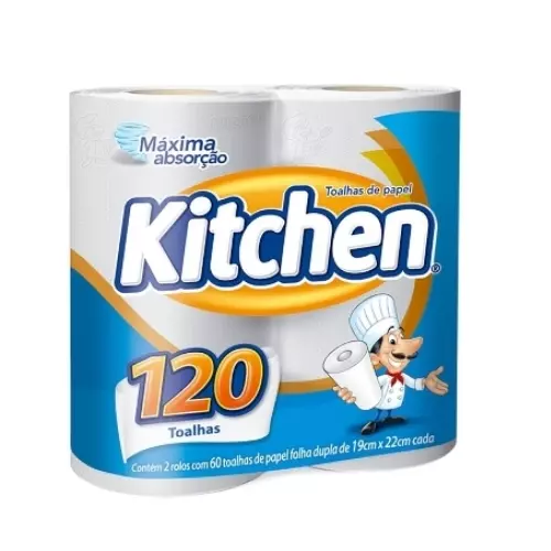 Papel toalha kitchen 2 unidades