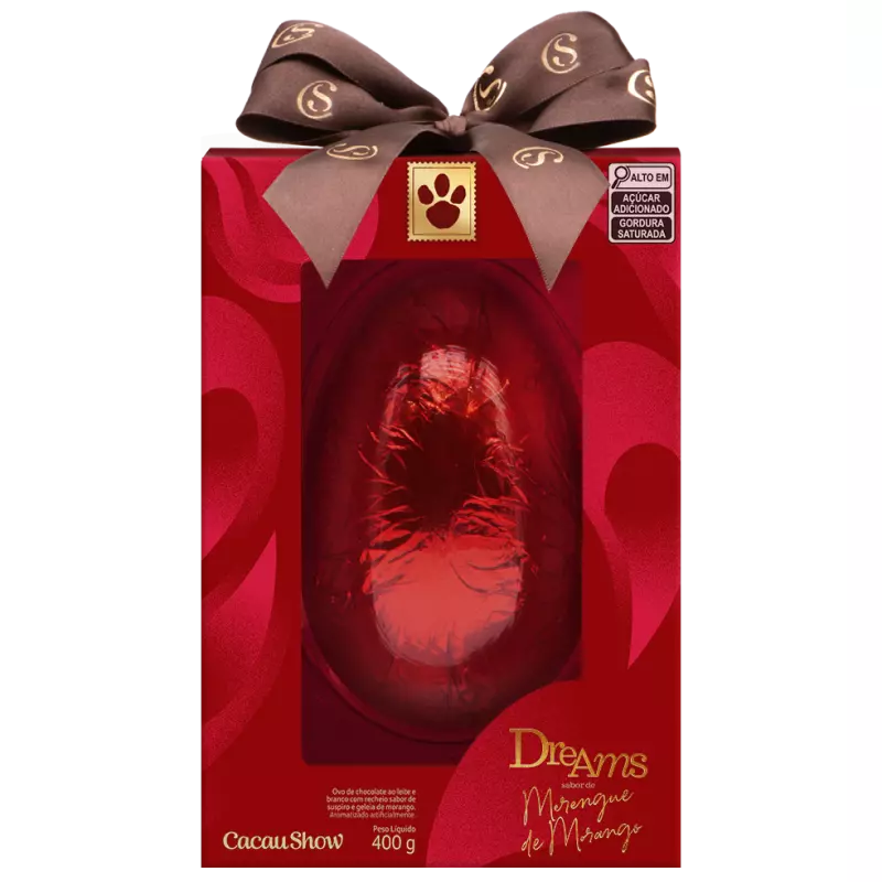 Ovo Páscoa Merengue de Morango 400g