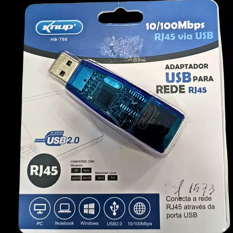 ADAPTADOR USB RJ-45 KNUP