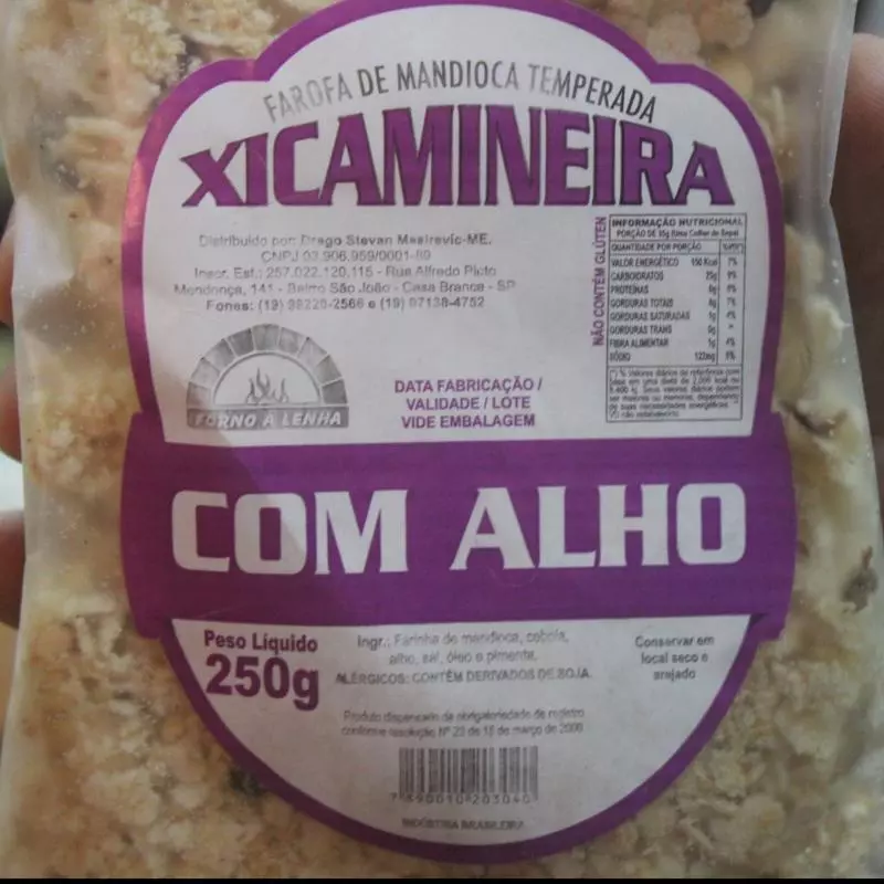 Farofa de Mandioca com Alho 250g