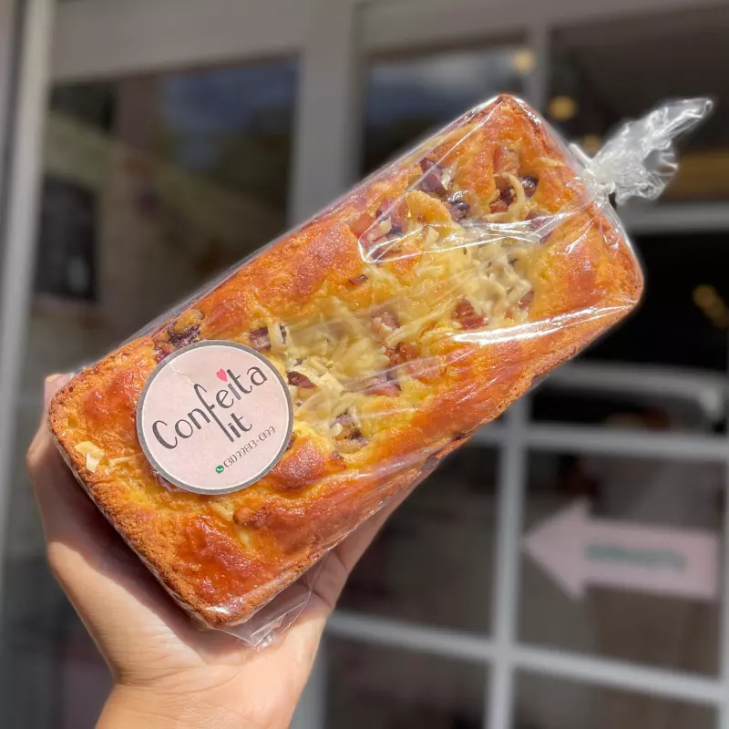 PÃO DE PARMESÃO C BACON LOW CARB
