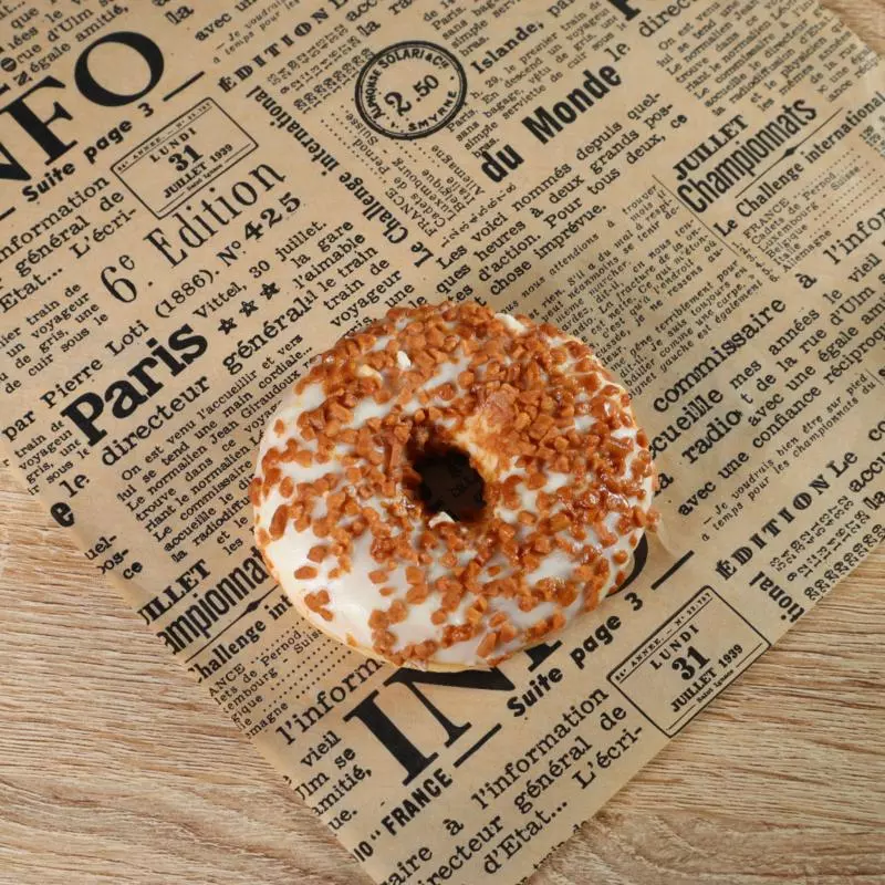 Papel Antigrasa Periódico Kraft #02