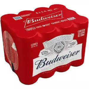 BUDWEISER LATA 350ML C/12UN