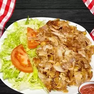 Ensalada y carne
