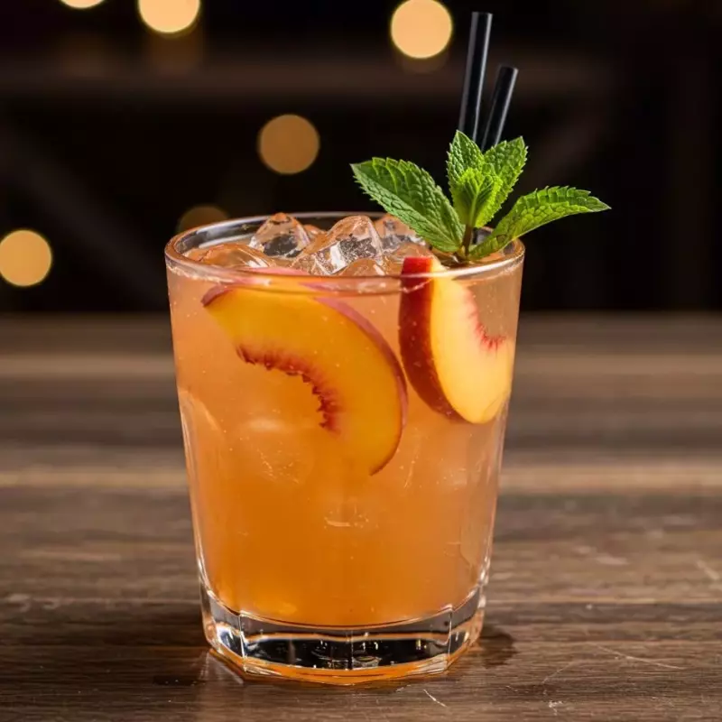 Peach ice tea