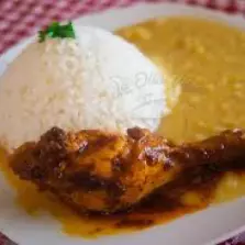 Pallares con Asado de Pollo