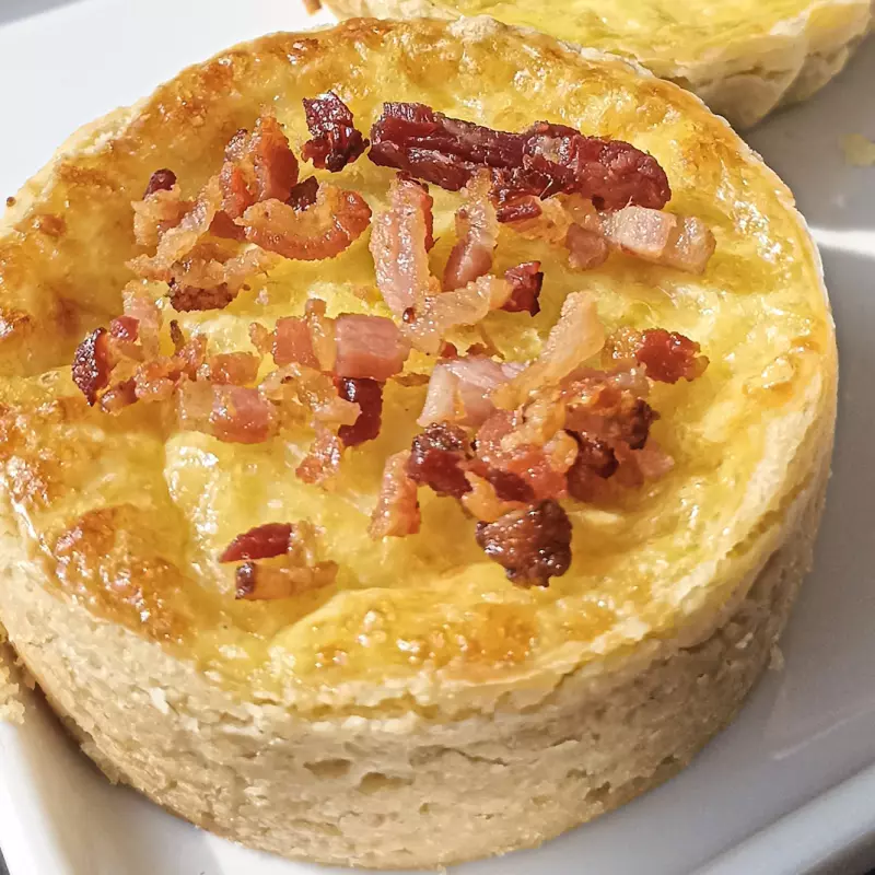 Quiche alho poro com bacon