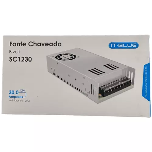FONTE CHAVEADA 12V 30A  SC1230