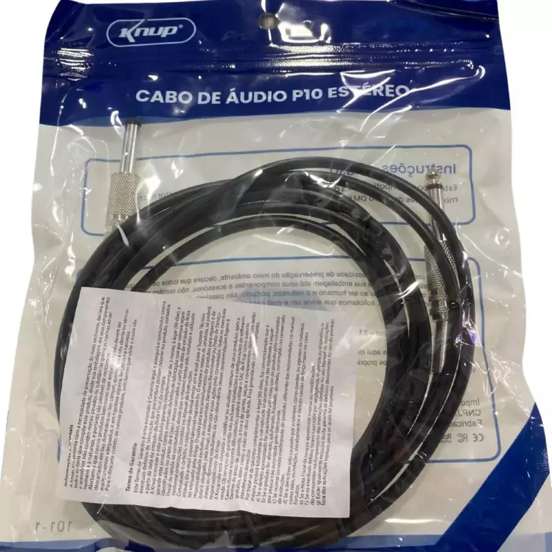 CABO DE AUDIO P10 ESTEREO  KP-YP5016