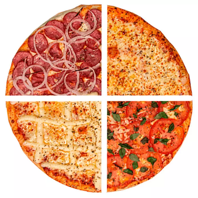 Pizza 4 sabores