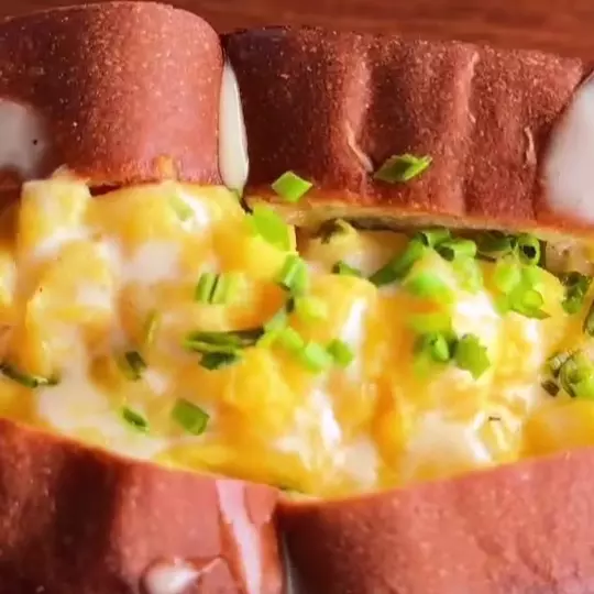 Brioche egg sandwich