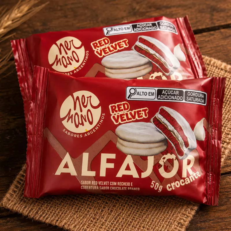 -1329- ALFAJOR RED VELVET 50G R$5.65