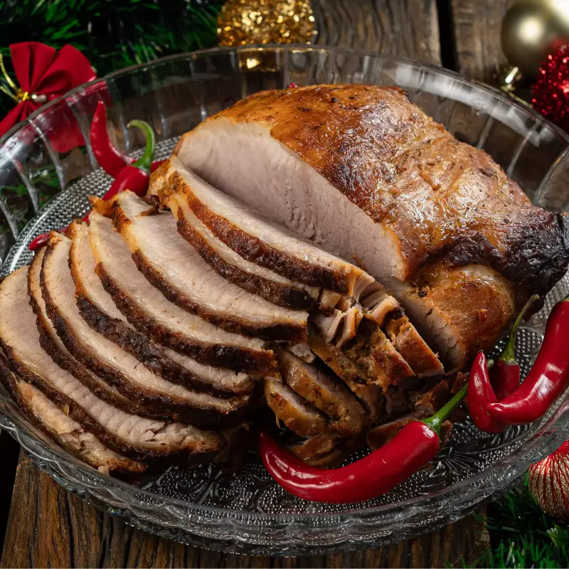 Pernil ao molho barbecue