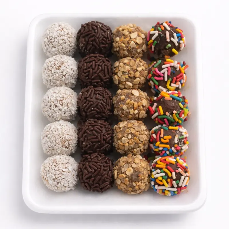 28 TRUFAS DE CHOCOLATE