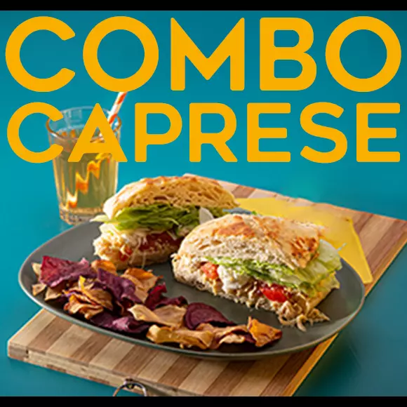 Combo Sanduba Frango Caprese Caesar