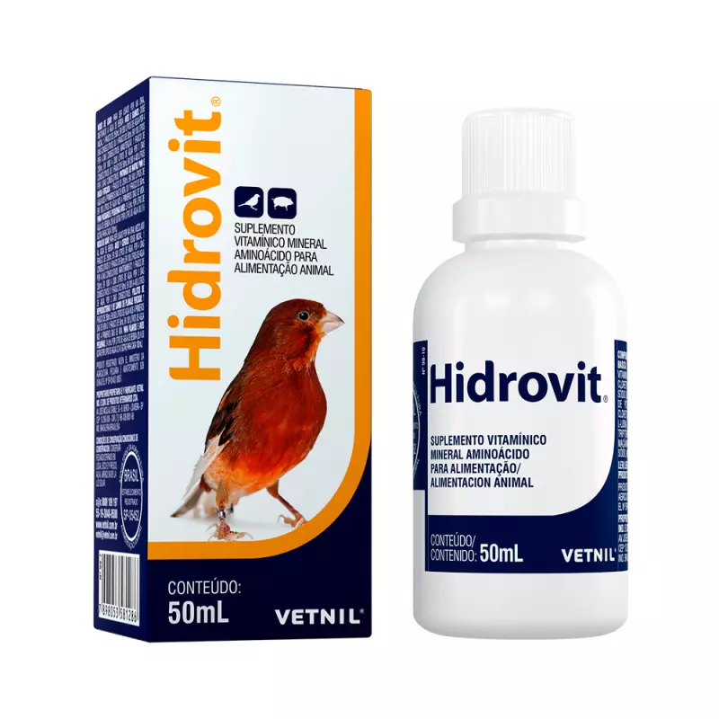 Hidrovit Pássaros Roedores 50ml