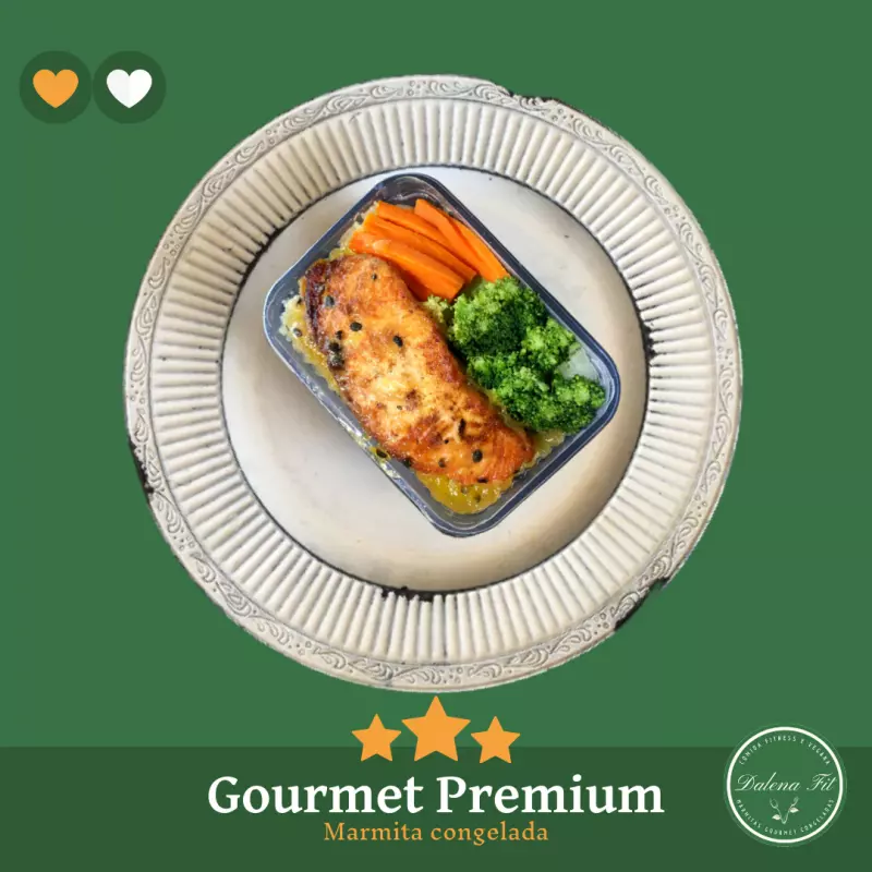 Salmão ao molho de maracujá