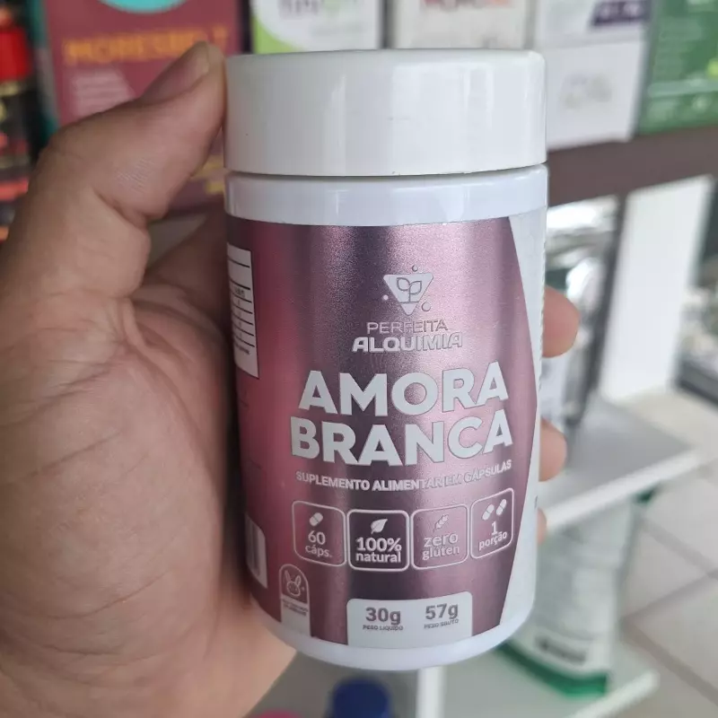 Amora branca 60 caps